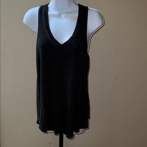 Z Supply Black Sleeveless Relaxed Tank Top